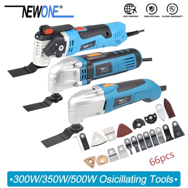 NEWONE 300W/350W/500W Oscillating Tool Multifunction Power Tool Electric Trimmer Renovator saw 3with handle,DIY home improvement